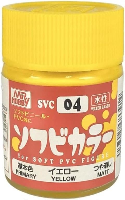 Mr Hobby Soft Vinyl Color Fl Yellow 18ml [SVC04]