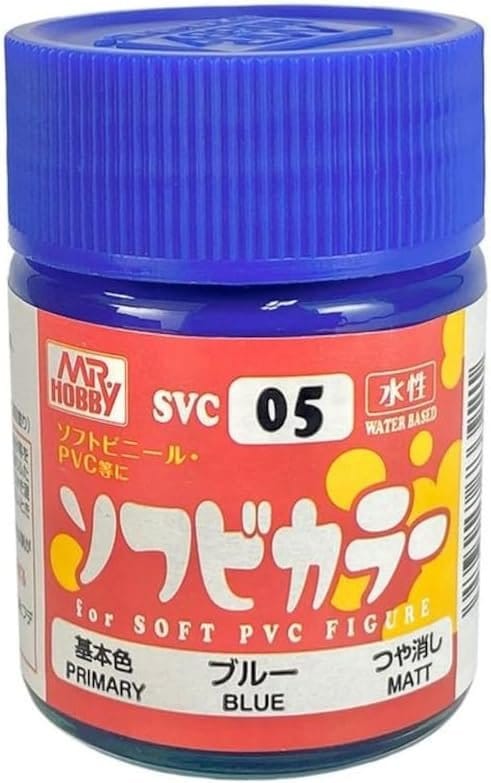 Mr Hobby Soft Vinyl Color Flat Blue 18ml [SVC05]