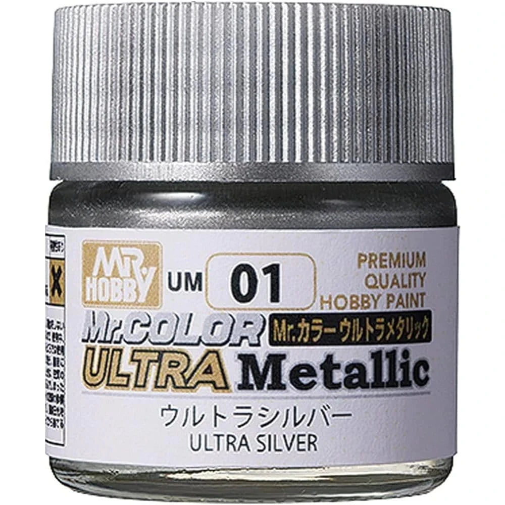 Mr Hobby UM01 Mr Color Ultra Metallic Silver 10ml - Hobbytech Toys