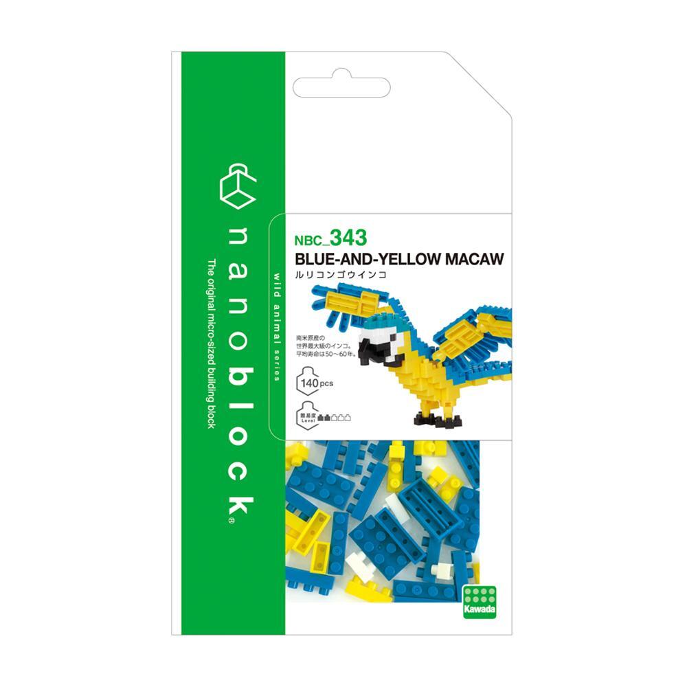 Nanoblock Blue and Yellow Macaw Kit