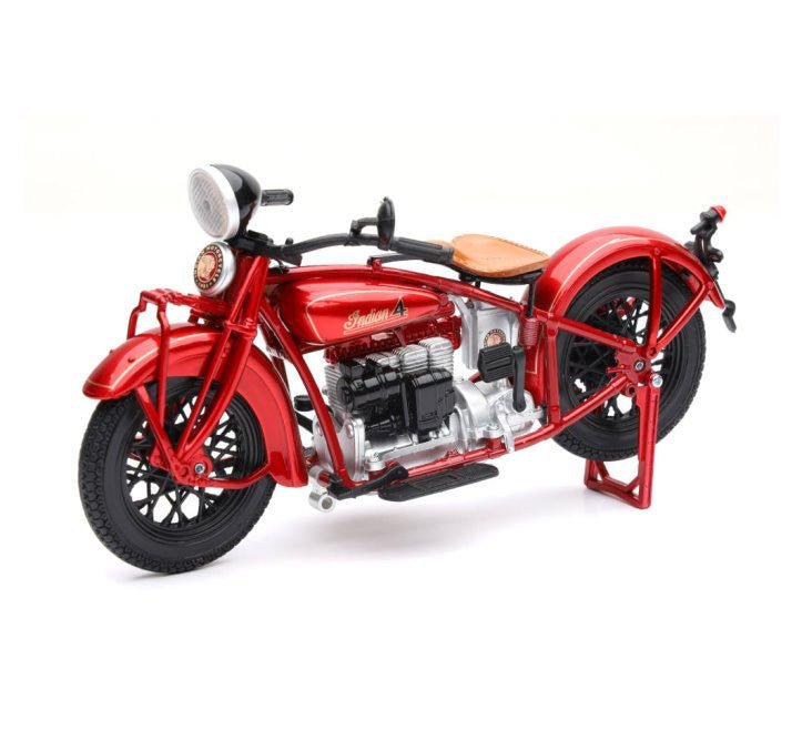 New Ray 1/12 1930 Indian Four (Burgendy) Bike Diecast Model - Hobbytech Toys