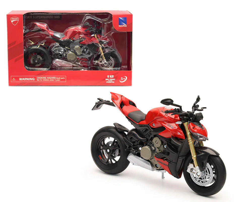 Newray 1/12 Ducati Super Naked V4S 2022 Road Bike Model