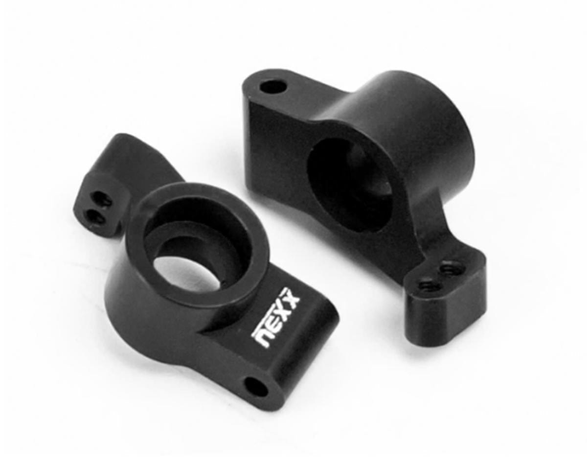 NEXX Racing Losi Micro - B Aluminum Rear Hubs (Black) (2) - Hobbytech Toys