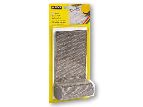 Noch HO Structured Road - Cobblestone 7.5cm Wide, 50cm Long [60312] - Hobbytech Toys