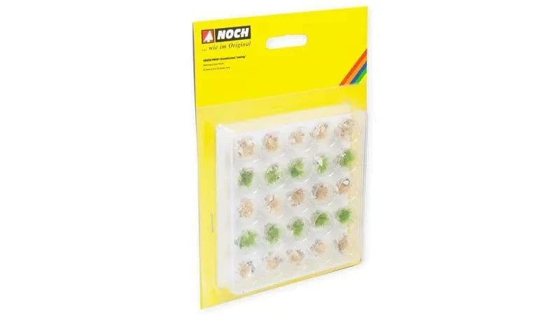 Noch Profi Grass Tufts - Stony Green, Beige, White & Beige Stones 25pcs [06920] - Hobbytech Toys