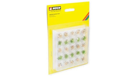 Noch Profi Grass Tufts - Stony Green, Beige, White & Beige Stones 25pcs [06920] - Hobbytech Toys