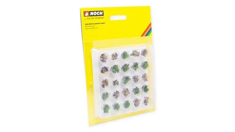 Noch Profi Grass Tufts - Stony Green, Beige, With Grey Stones 25pcs [06921] - Hobbytech Toys