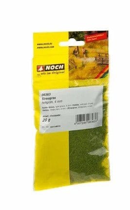 Noch Scatter Grass - Light Green 4mm 20g [08363] - Hobbytech Toys