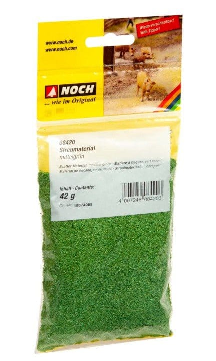 Noch Scatter Material - Medium Green 42g [08420] - Hobbytech Toys