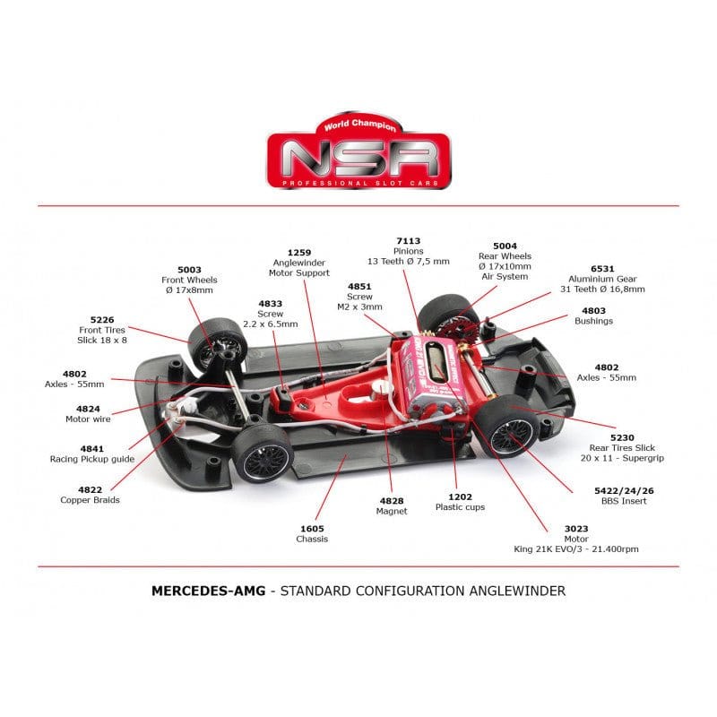 NSR 0297AW 1/32 Mercedes - AMG - BWT #7 24h Nurburgring 2021 - Hobbytech Toys