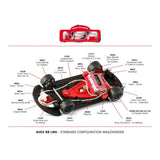 NSR 0317AW 1/32 AUDI R8 LMS - Martini Racing Grey #60 - Hobbytech Toys