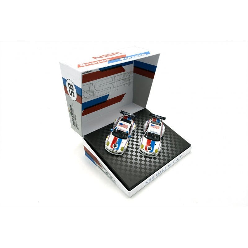 NSR 1/32 Porsche 997 Brumos Daytona 2015 #58, 2012 #59 2pc Set - SET14 - Hobbytech Toys