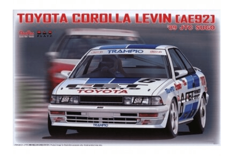 NuNu 1/24 Toyota Corolla Levin [AE92] 1989 JTC SUGO Plastic Model Kit - Hobbytech Toys
