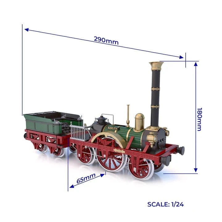 OcCre 1/24 Adler Train Model Kit - Hobbytech Toys