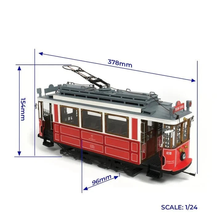 OcCre 1/24 Istanbul Tram Model Kit - Hobbytech Toys