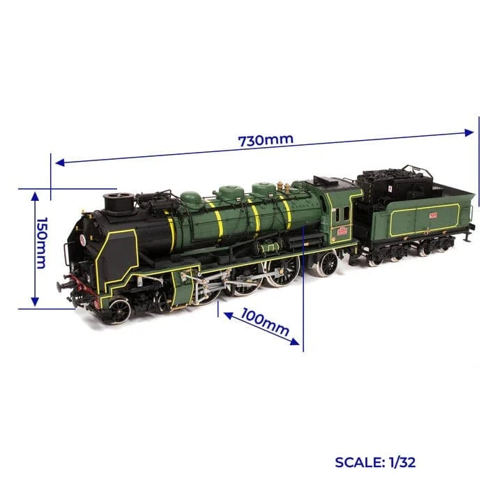 OcCre 1/32 Pacific 231 Train Model Kit - Hobbytech Toys