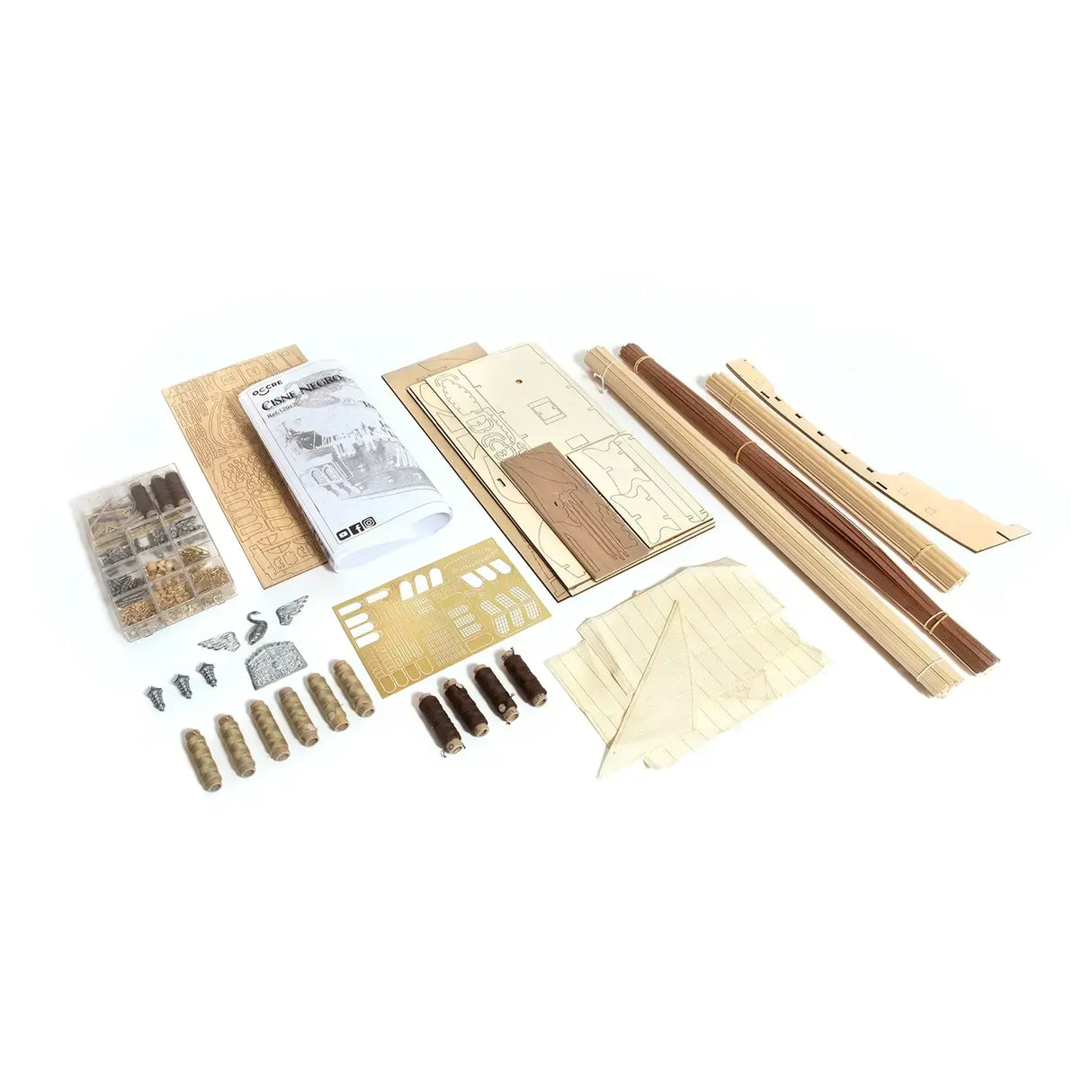OcCre 1/75 The Black Swan Wooden Model Pirate Ship Kit