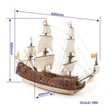 OcCre 1/86 San Felipe Wooden Model Ship Kit [15002] - Hobbytech Toys