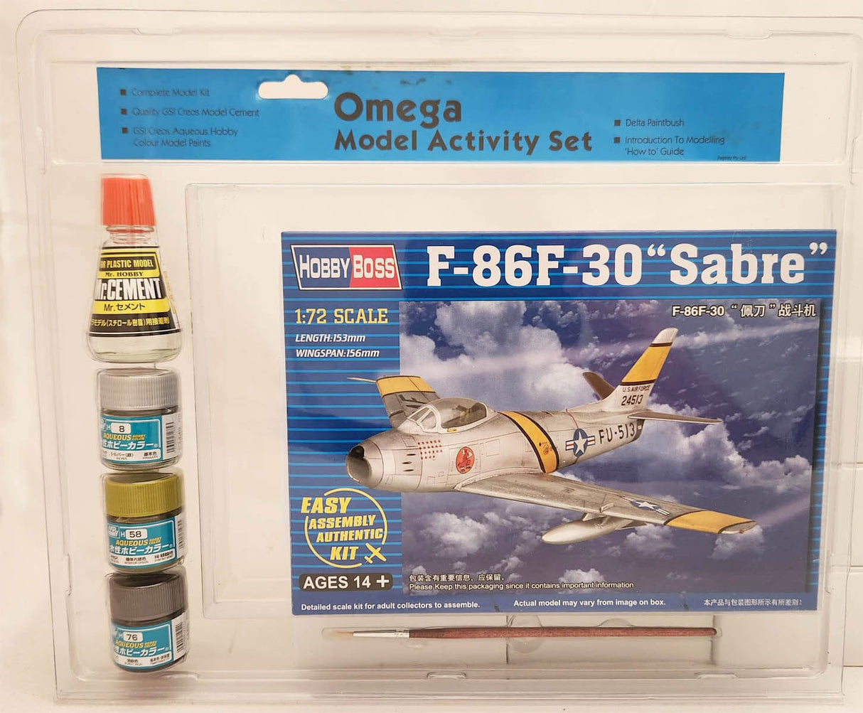 Omega 1/72 F-86 Sabre Plastic Model Starter Set**
