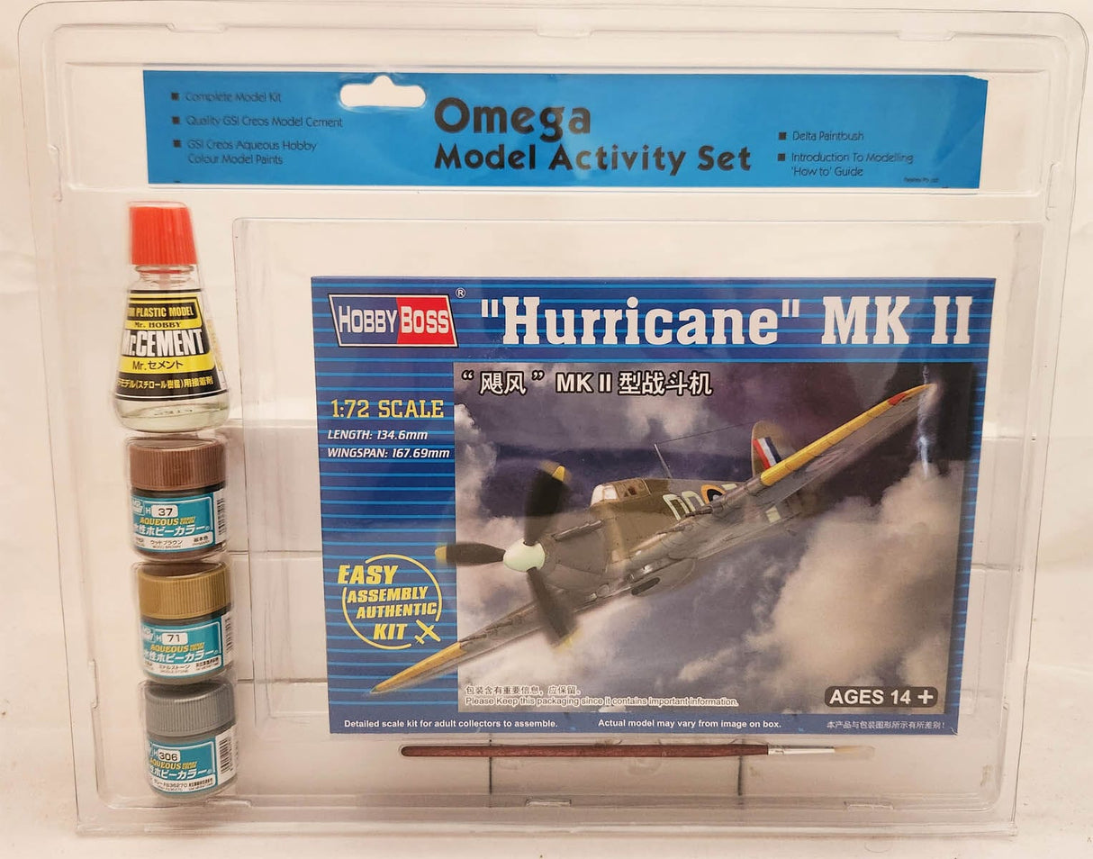 Omega 1/72 Hurricane Plastic Model Starter Set**