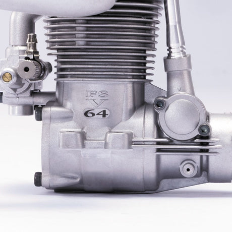 OS Engines 61T2 Carburetor shown installed on FS-64V - OSM4AY81000