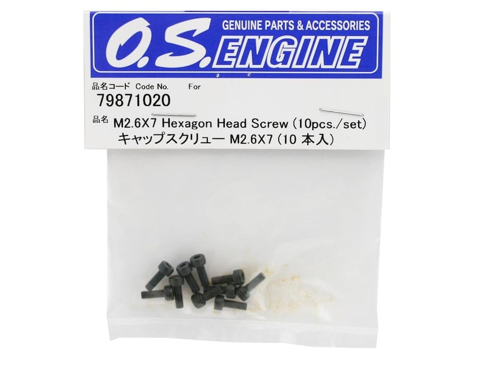 OS Engines Cap Screw Set M2.6x7