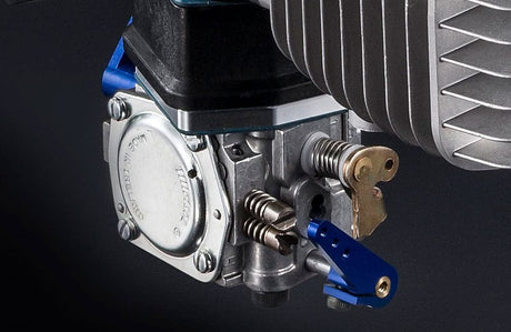 OS Engines HS-324A carburetor shown installed on GT120T - OSM4AB81000