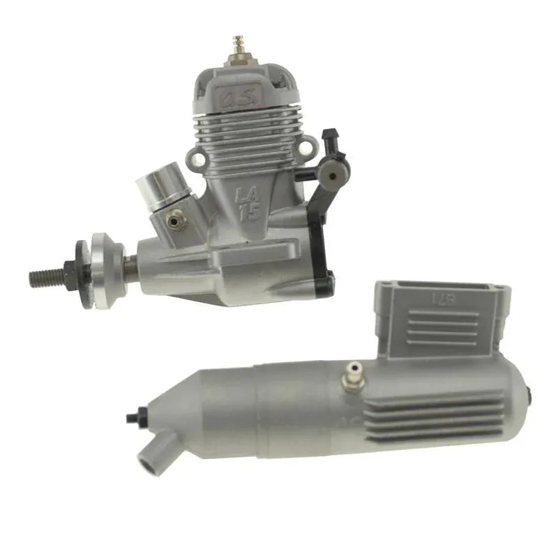 OS Engines MAX 15LA-S .15 Nitro Aircraft Engine with 871 Silencer [11536]