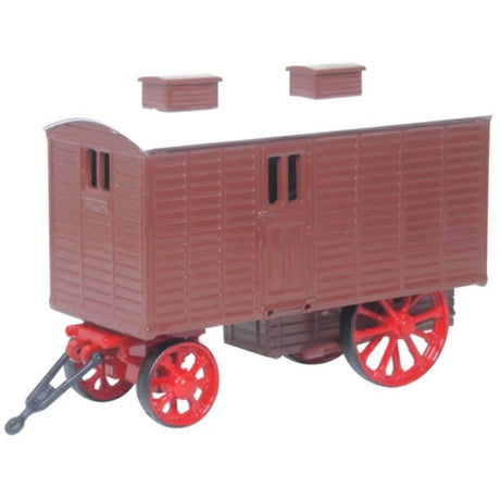 Oxford 1/76 Oo Living Wagon Brown (OO Scale) - Hobbytech Toys