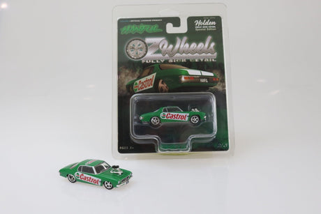 Oz Wheels 1/64 Castrol Hanful Monaro Fully Sick Detail in Protector - Hobbytech Toys