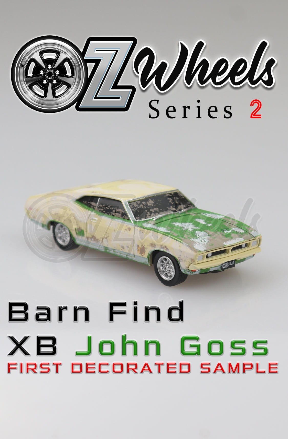 Oz Wheels 1/64 Ford XB John Goss Barn Find Diecast Model (Series 2) - Hobbytech Toys
