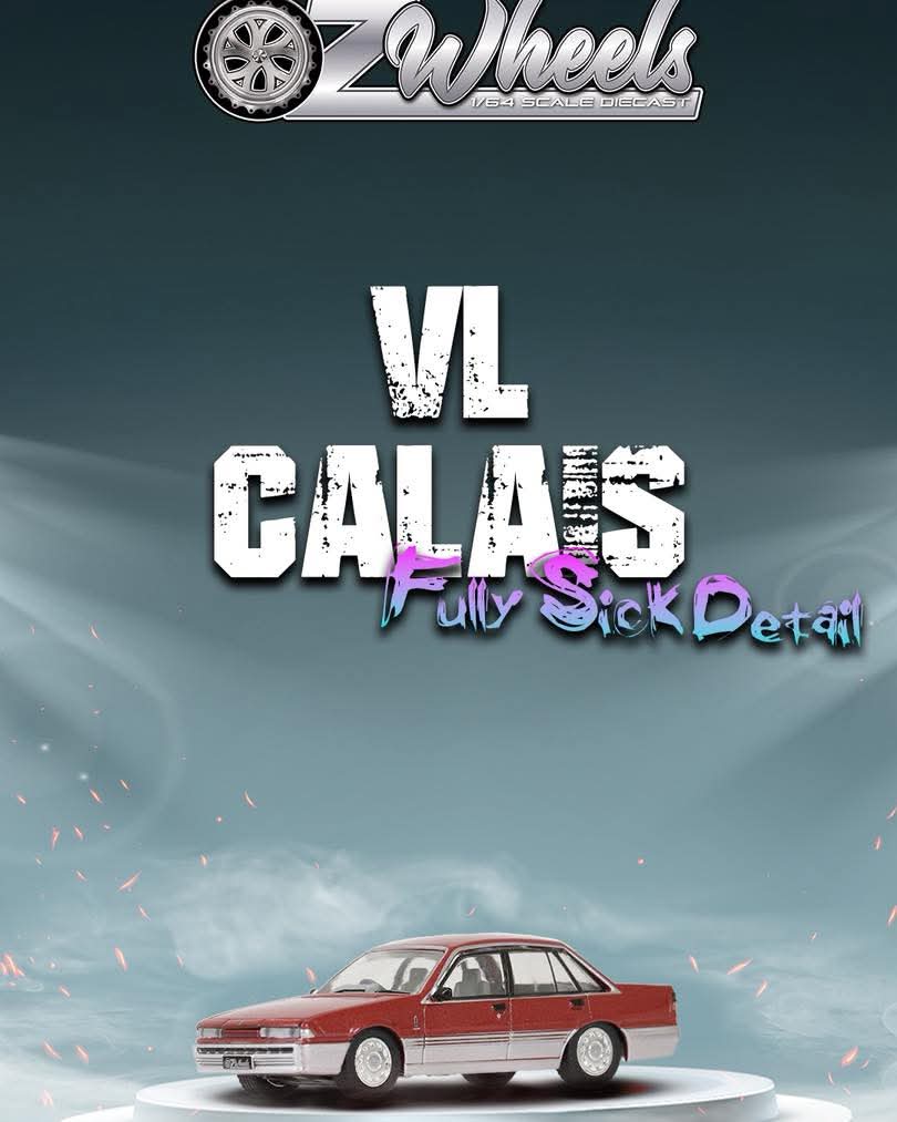 Oz Wheels 1/64 Holden VL Calais Diecast Model