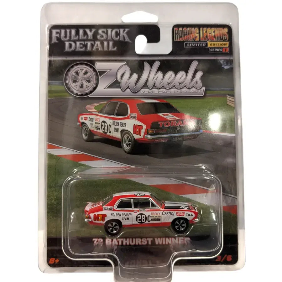 OZWheels 1/64 Peter Brock #28C HDT 1972 LJ Torana In Protector