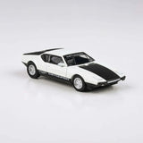 Para64 1/64 1972 De Tomaso Pantera White / Black Diecast Model Car