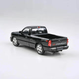 Para64 1/64 2006 Chevrolet Silverado Single Cab Onyx Black Diecast Model Car
