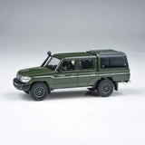 Para64 1/64 2014 Toyota Land Cruiser Dbl Cab Pickup LC79 Military Green RHD