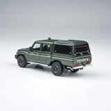 Para64 1/64 2014 Toyota Land Cruiser Dbl Cab Pickup LC79 Military Green RHD