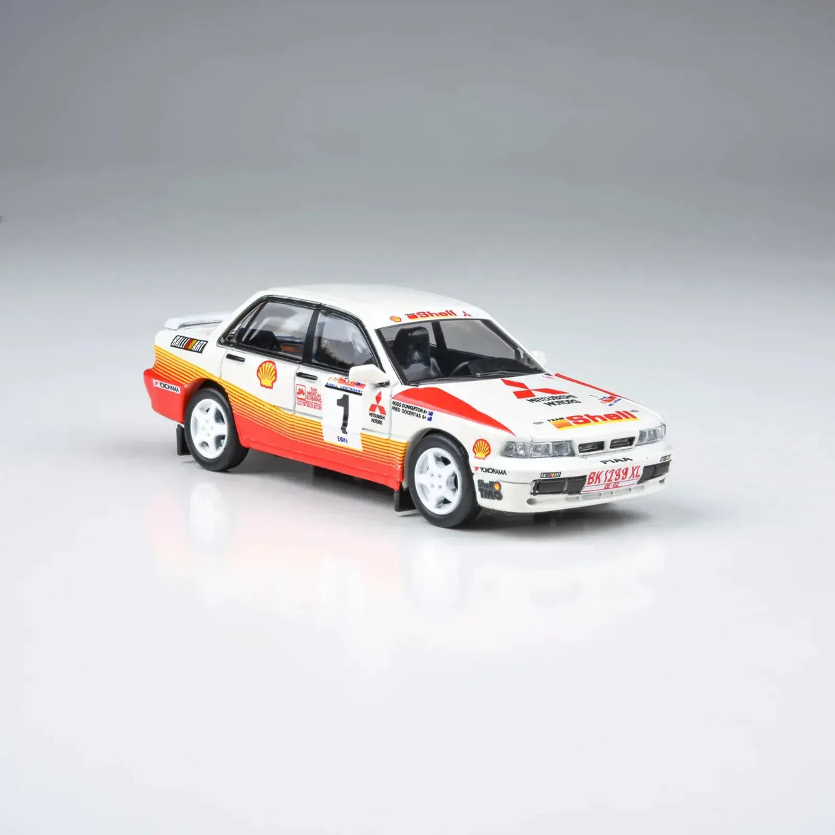 Para64 1/64 Mitsubishi Galant VR-4 APRC Rally Malaysia 1991 #1 RHD
