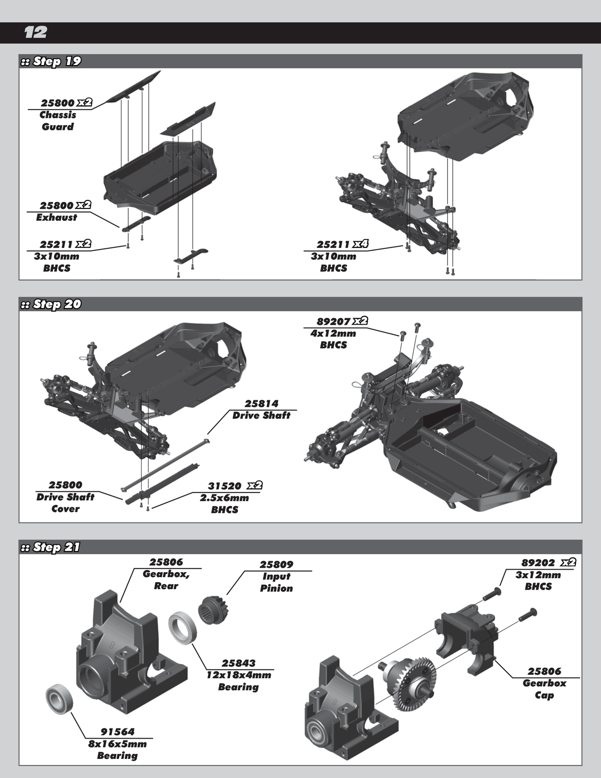 Associated MT10 Chassis & Gearbox Housing