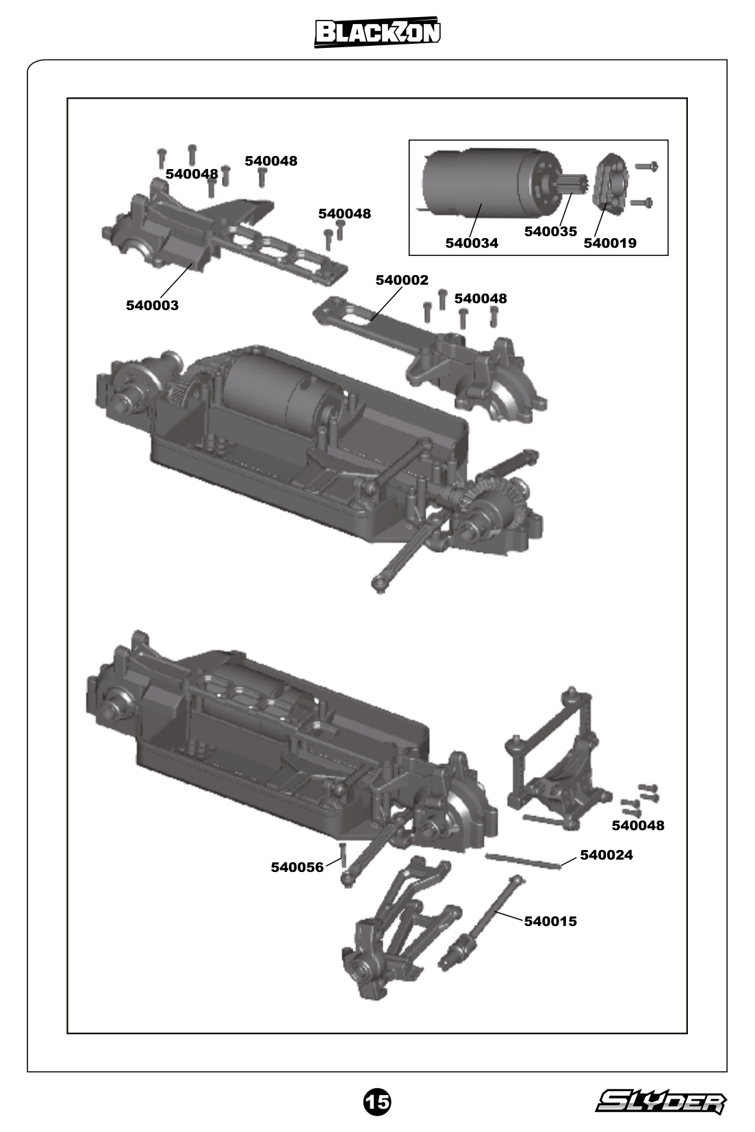 Blackzon Slyder MT & ST Chassis and Internals