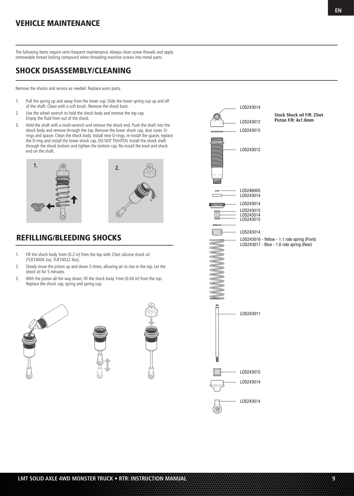 Losi LMT Shocks