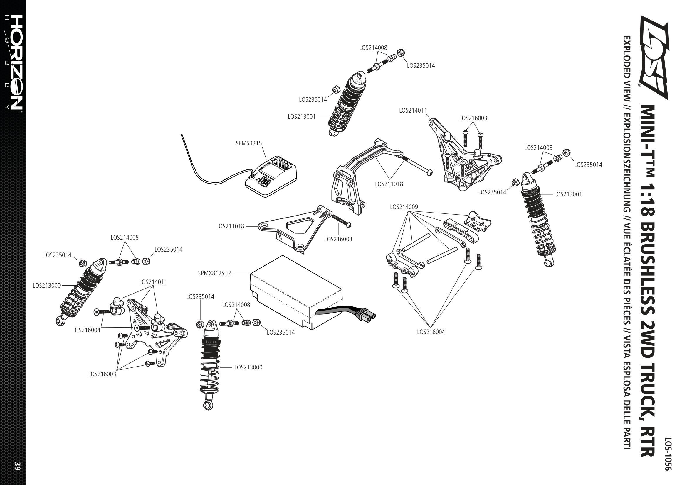 Losi Mini T 2.0 Shocks & Internals