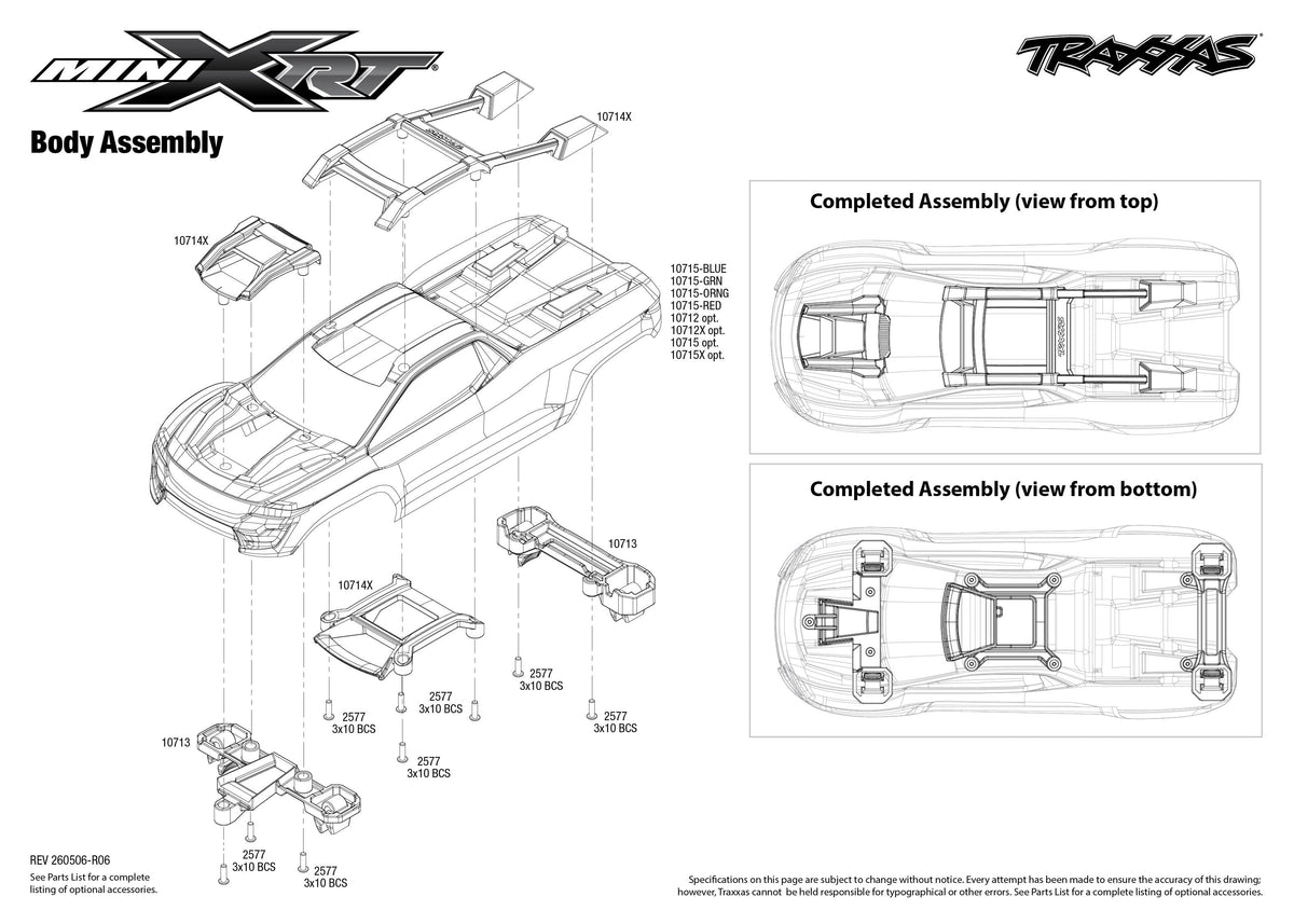 Traxxas Mini XRT Body