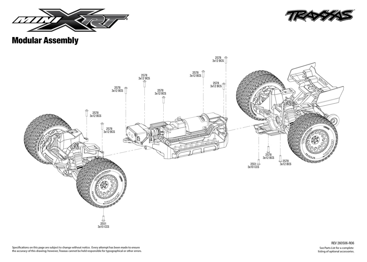 Traxxas Mini XRT Modular Assembly