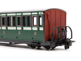 Peco OO - 9 FR Short Bowsider Bogie Coach - Early Preservation Green No.17 [GR601A] - Hobbytech Toys