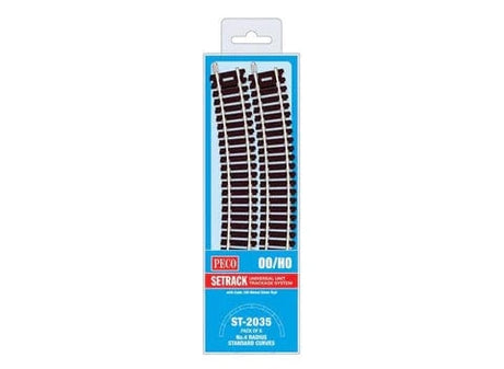 Peco ST-2035 HO/OO Code 100 4th Radius Standard Curves (8pcs) - Hobbytech Toys