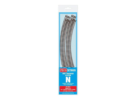 Peco ST - 3012 N Scale Code 80 No.1 Radius Dbl Curve (4pcs) - Hobbytech Toys