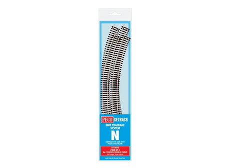 Peco ST-3015 N Scale Code 80 No.2 Radius Dbl Curve (4pcs) - Hobbytech Toys