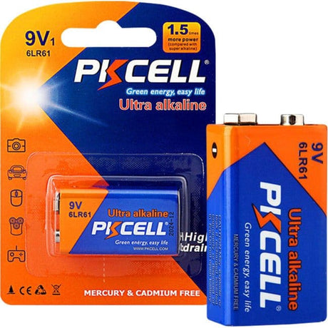 PK Cell 9v Ultra Digital Heavy Duty Alkaline Battery (1pc) - Hobbytech Toys