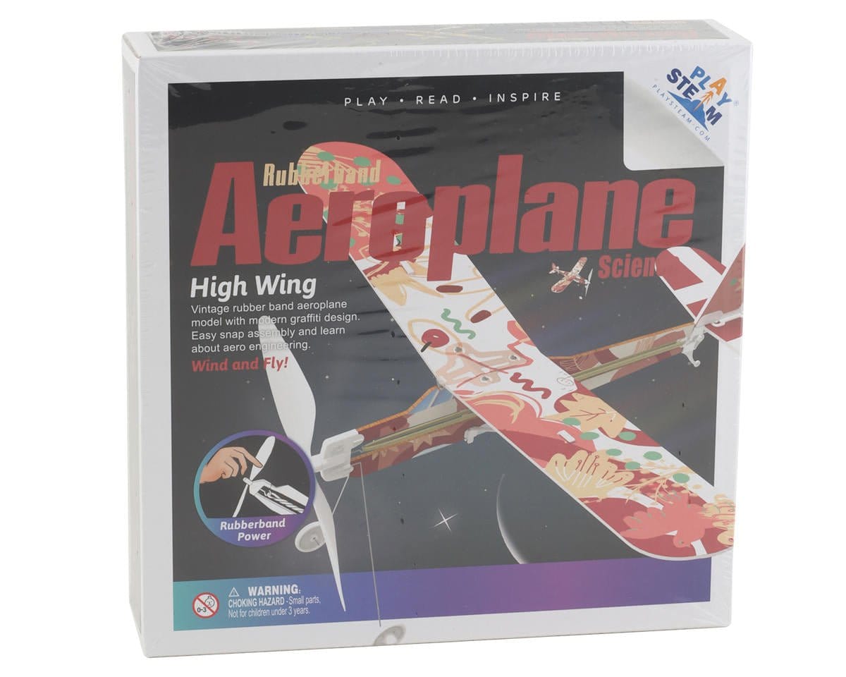 Rubberband Vliegtuig Kit STEM PLAYSTEM Rubber Tire Airplane Biplane STEM Kit Stem Speelgoed